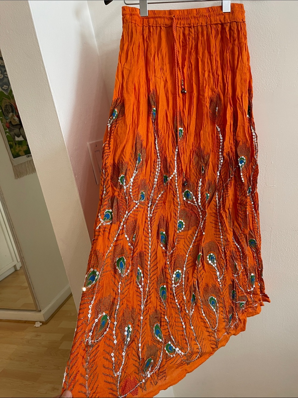 Gypsy Indian style full maxi skirt fit size medium & Small as well